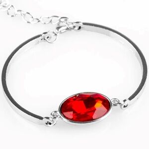 🔴❤️🔴 “DEFINITELY DASHING” RED GEMSTONE BRACELET ~ PAPARAZZI❗️🔴❤️🔴